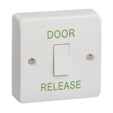 SPB001 Door release button with single pole double throw contact engraved "DOOR RELEASE"